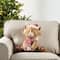 Glitzhome® 15.25"L Christmas Fabric Highland Cow